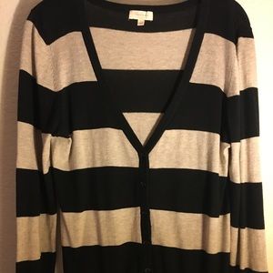 Long cream/black sweater